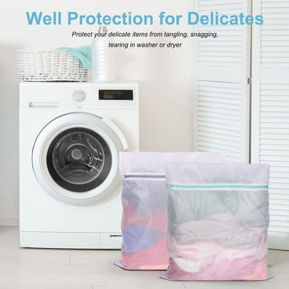 Shoe Washing Machine Bags, 3PCS Mesh Laundry Bags for Shoes, Sneakers, Trainers, Tennis Shoes, Slippers, Fit up to Men’s Size 12