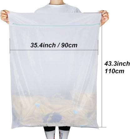 Shoe Washing Machine Bags, 3PCS Mesh Laundry Bags for Shoes, Sneakers, Trainers, Tennis Shoes, Slippers, Fit up to Men’s Size 12