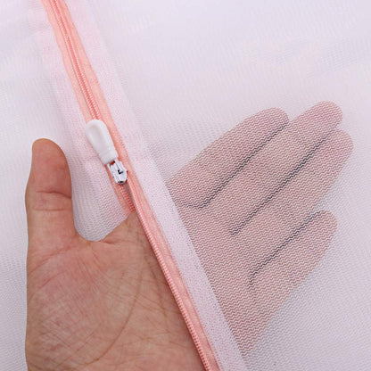 Shoe Washing Machine Bags, 3PCS Mesh Laundry Bags for Shoes, Sneakers, Trainers, Tennis Shoes, Slippers, Fit up to Men’s Size 12