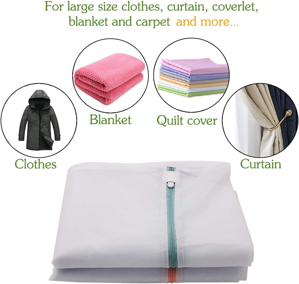 Shoe Washing Machine Bags, 3PCS Mesh Laundry Bags for Shoes, Sneakers, Trainers, Tennis Shoes, Slippers, Fit up to Men’s Size 12