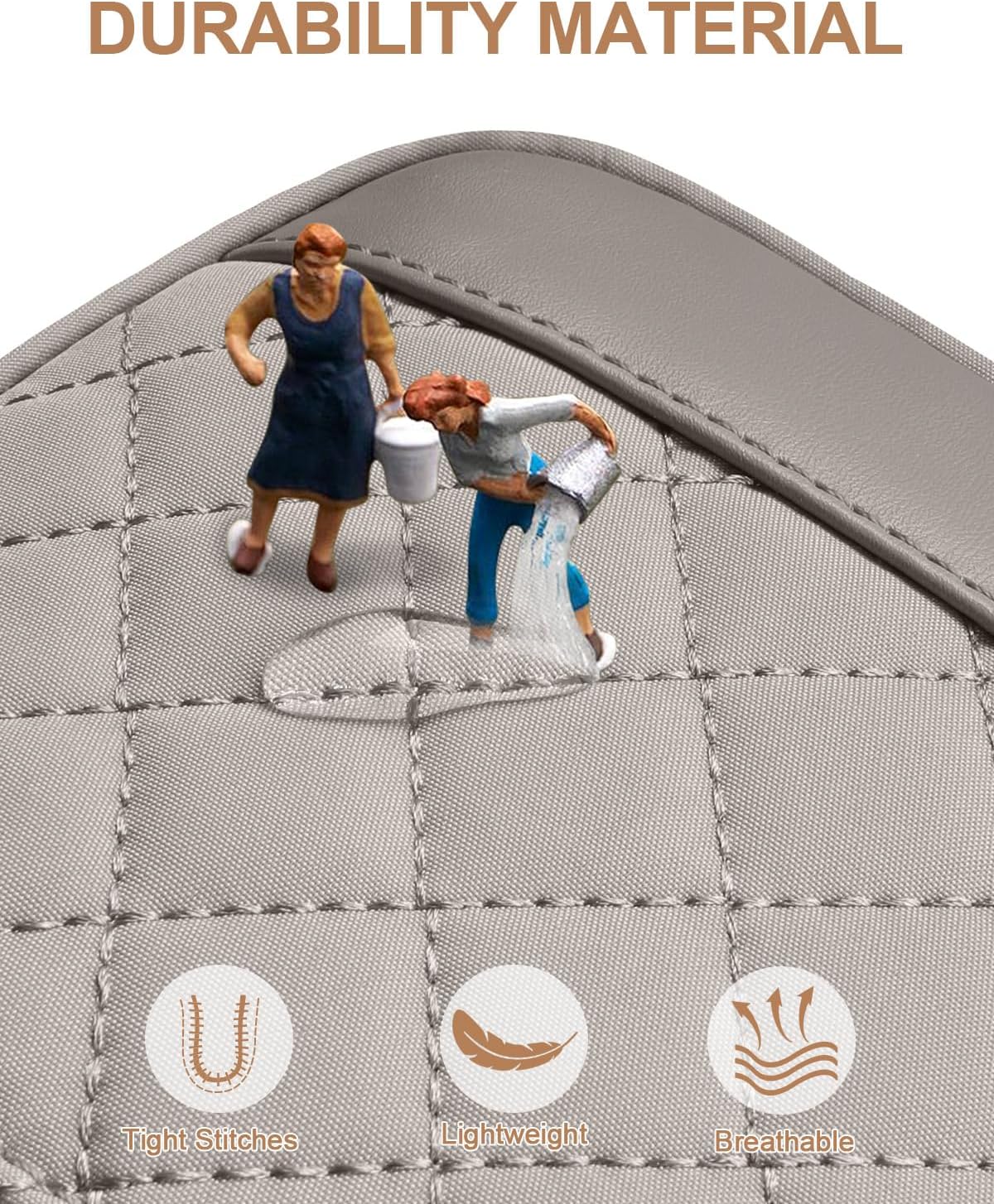 Sling Bag for Women Men Waterproof Crossbody Bags for Women Trendy Casual Fanny Pack with Convertible Shoulder Strap Chest Bag for Travel Hiking(Beige, Medium)