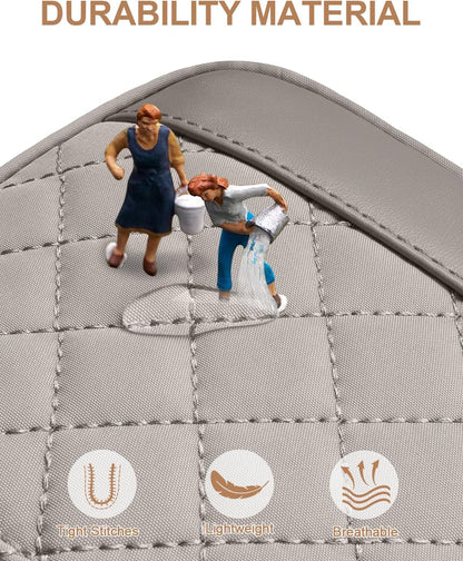 Sling Bag for Women Men Waterproof Crossbody Bags for Women Trendy Casual Fanny Pack with Convertible Shoulder Strap Chest Bag for Travel Hiking(Beige, Medium)