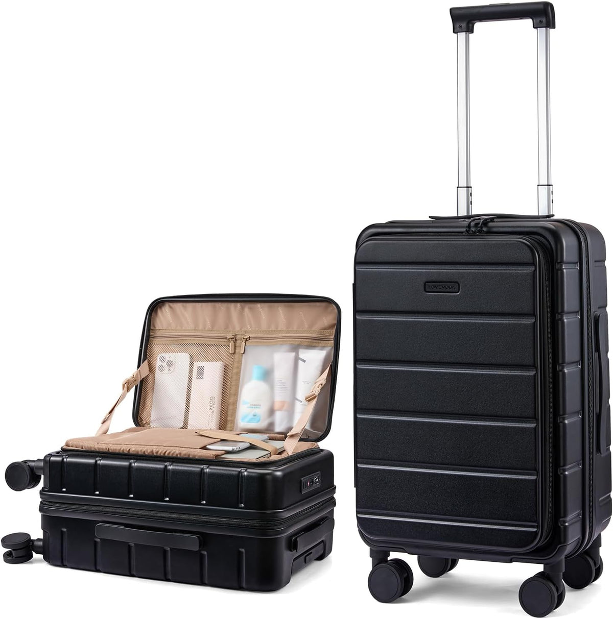 Carry On Luggage 22x14x9 Airline Approved with Spinner Wheels, 20 Inch Small Carry On Suitcase with TSA Lock, Expandable Hard Shell Suitcases for Men Women