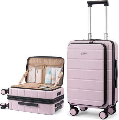 Carry On Luggage 22x14x9 Airline Approved with Spinner Wheels, 20 Inch Small Carry On Suitcase with TSA Lock, Expandable Hard Shell Suitcases for Men Women