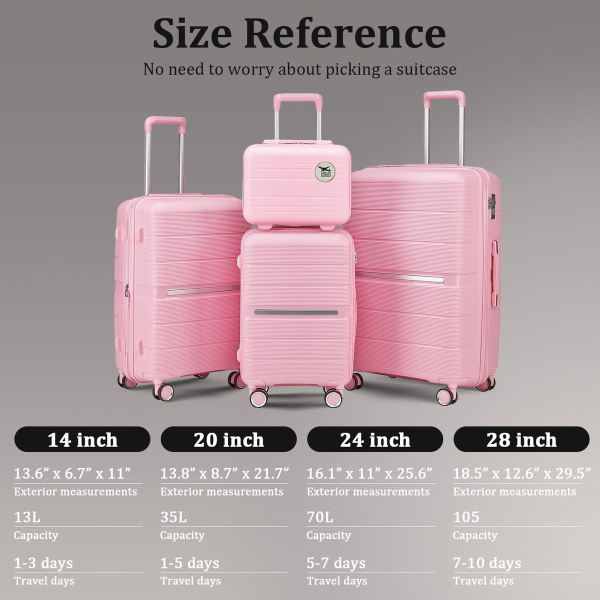 Expandable Hardshell Pink Luggage Sets with Spinner Wheels, Lightweight Travel Suitcase Set with TSA Locks, 20 inch Carry On for Women (Yellow)