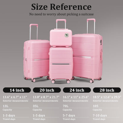 Expandable Hardshell Pink Luggage Sets with Spinner Wheels, Lightweight Travel Suitcase Set with TSA Locks, 20 inch Carry On for Women (Yellow)