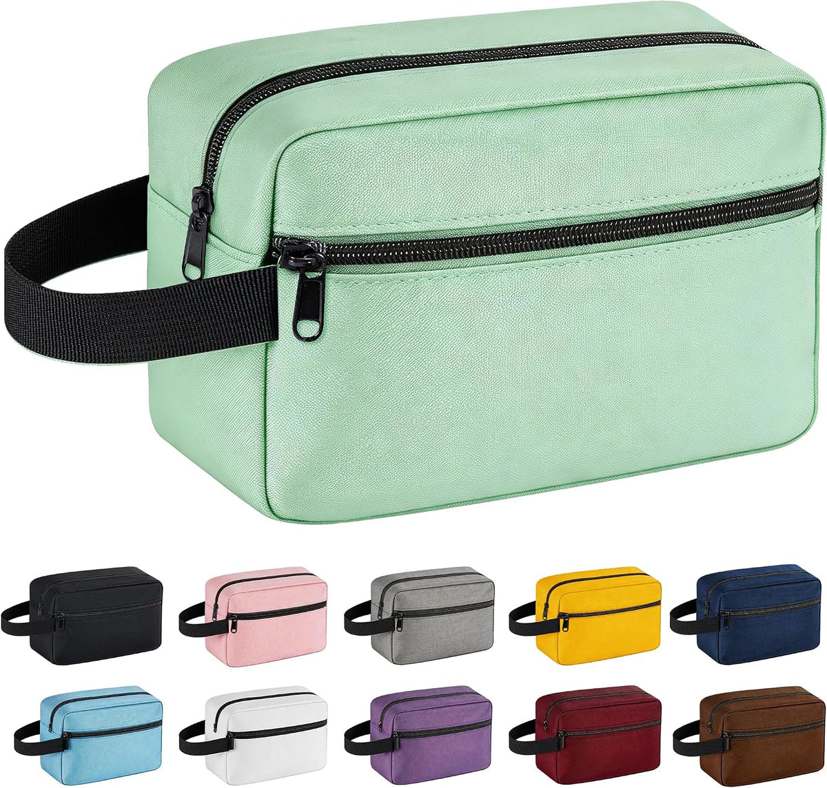 Travel Toiletry bag for Women and Men,Small Cosmetic Bag Hanging Lightweight Makeup Bag Small Tool Bag Travel Organizer accessories for Women Men - Black