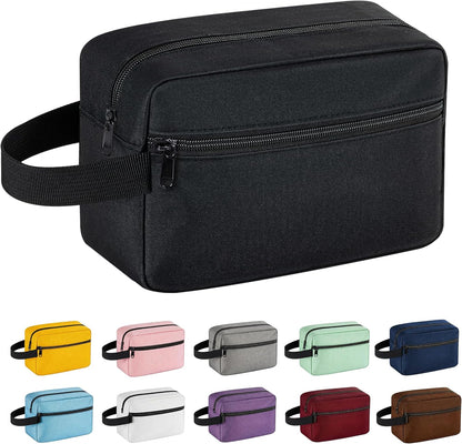 Travel Toiletry bag for Women and Men,Small Cosmetic Bag Hanging Lightweight Makeup Bag Small Tool Bag Travel Organizer accessories for Women Men - Black
