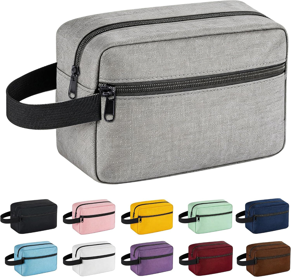 Travel Toiletry bag for Women and Men,Small Cosmetic Bag Hanging Lightweight Makeup Bag Small Tool Bag Travel Organizer accessories for Women Men - Black