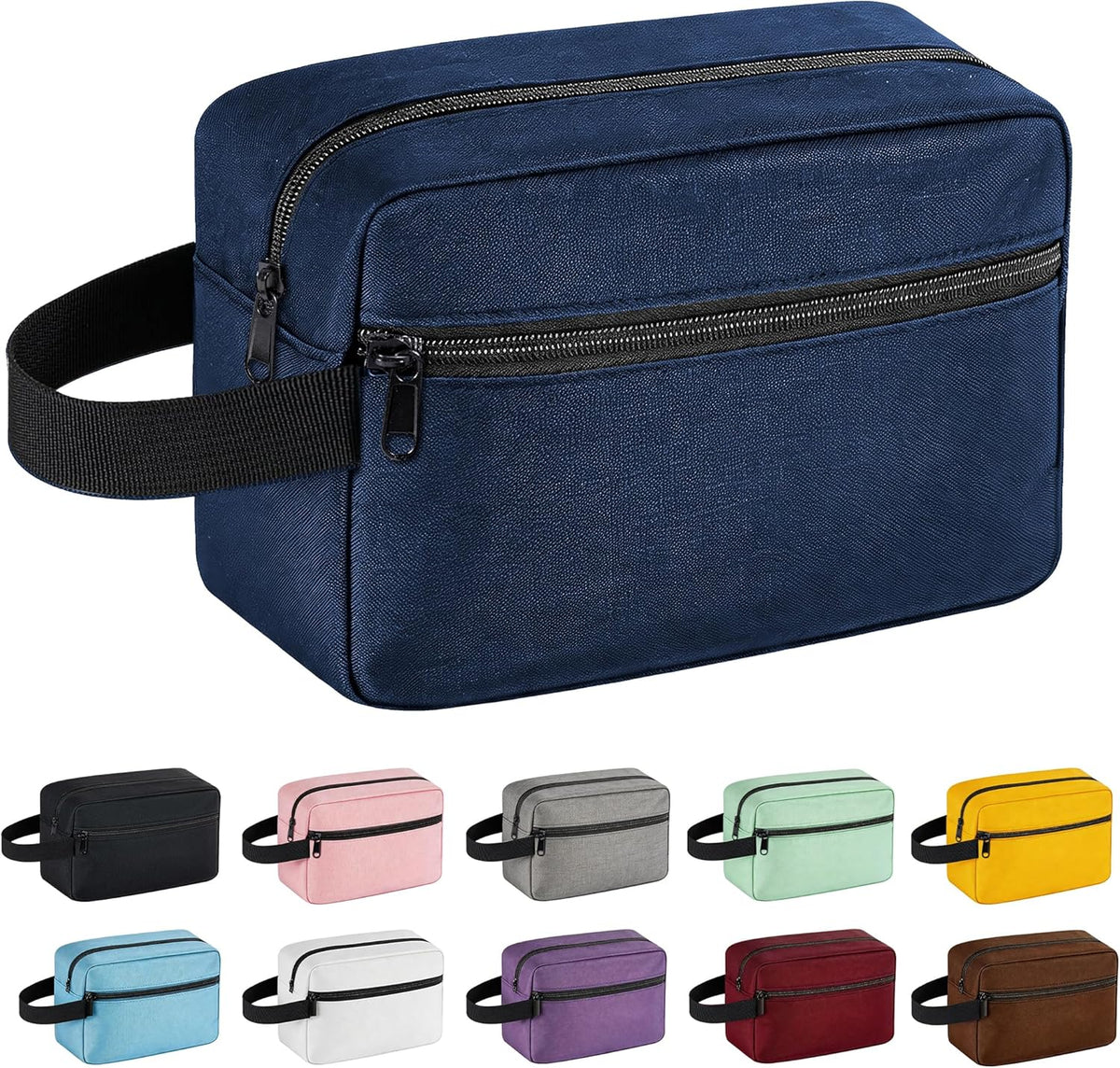 Travel Toiletry bag for Women and Men,Small Cosmetic Bag Hanging Lightweight Makeup Bag Small Tool Bag Travel Organizer accessories for Women Men - Black
