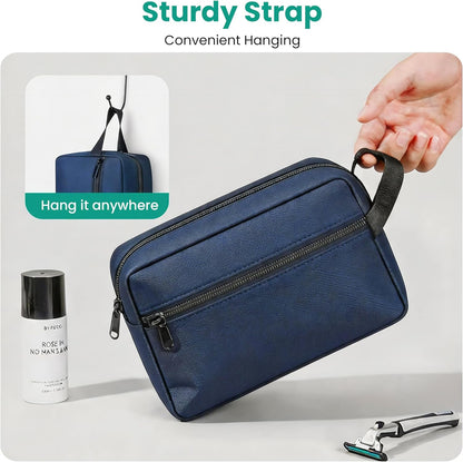 Travel Toiletry bag for Women and Men,Small Cosmetic Bag Hanging Lightweight Makeup Bag Small Tool Bag Travel Organizer accessories for Women Men - Black