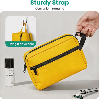 Travel Toiletry bag for Women and Men,Small Cosmetic Bag Hanging Lightweight Makeup Bag Small Tool Bag Travel Organizer accessories for Women Men - Black