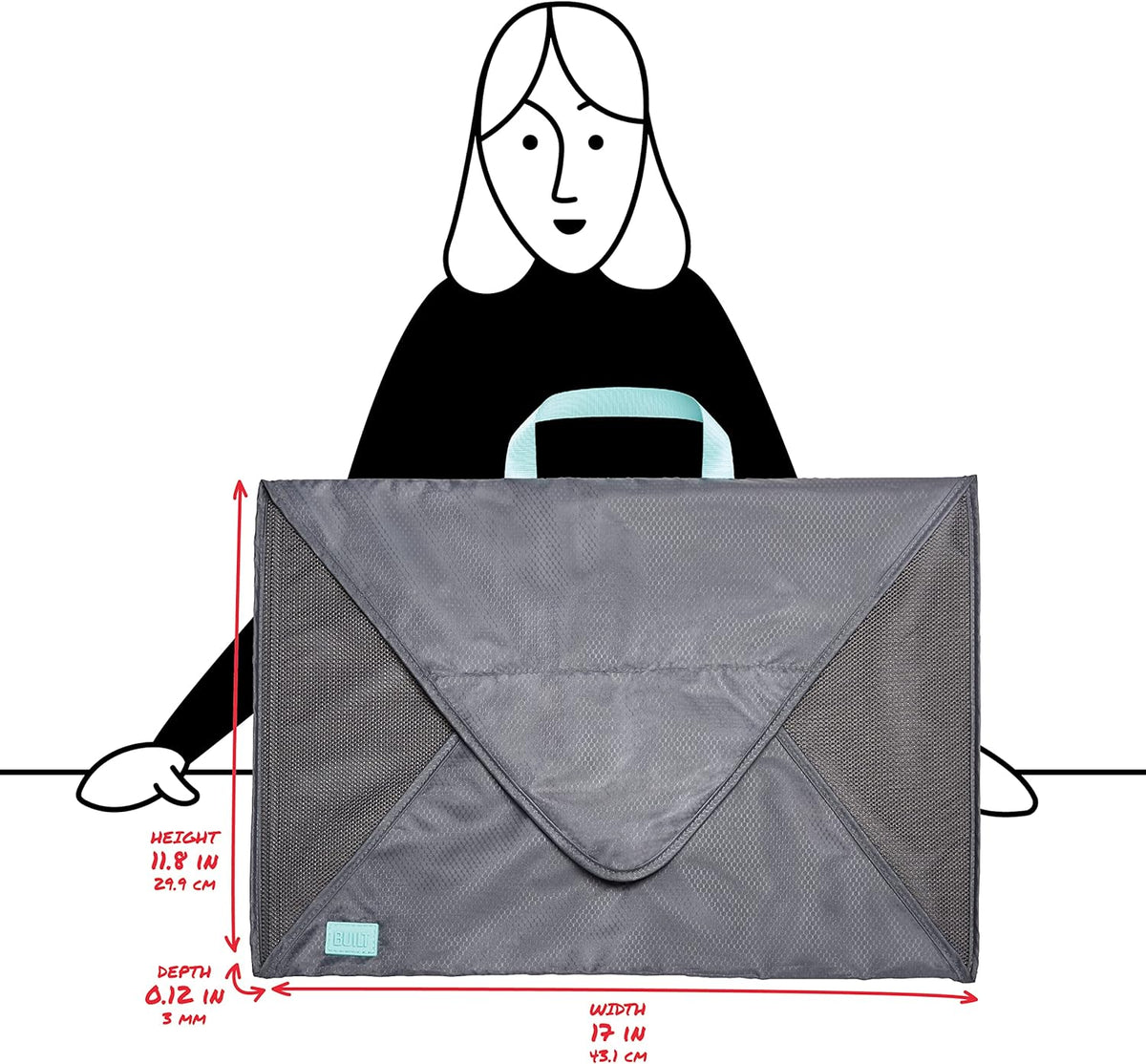 Shirt Folding Cube, Travel Shirt Folder Packing Luggage Organizer, Crease and Wrinkle Free, Gray Quiet Shade