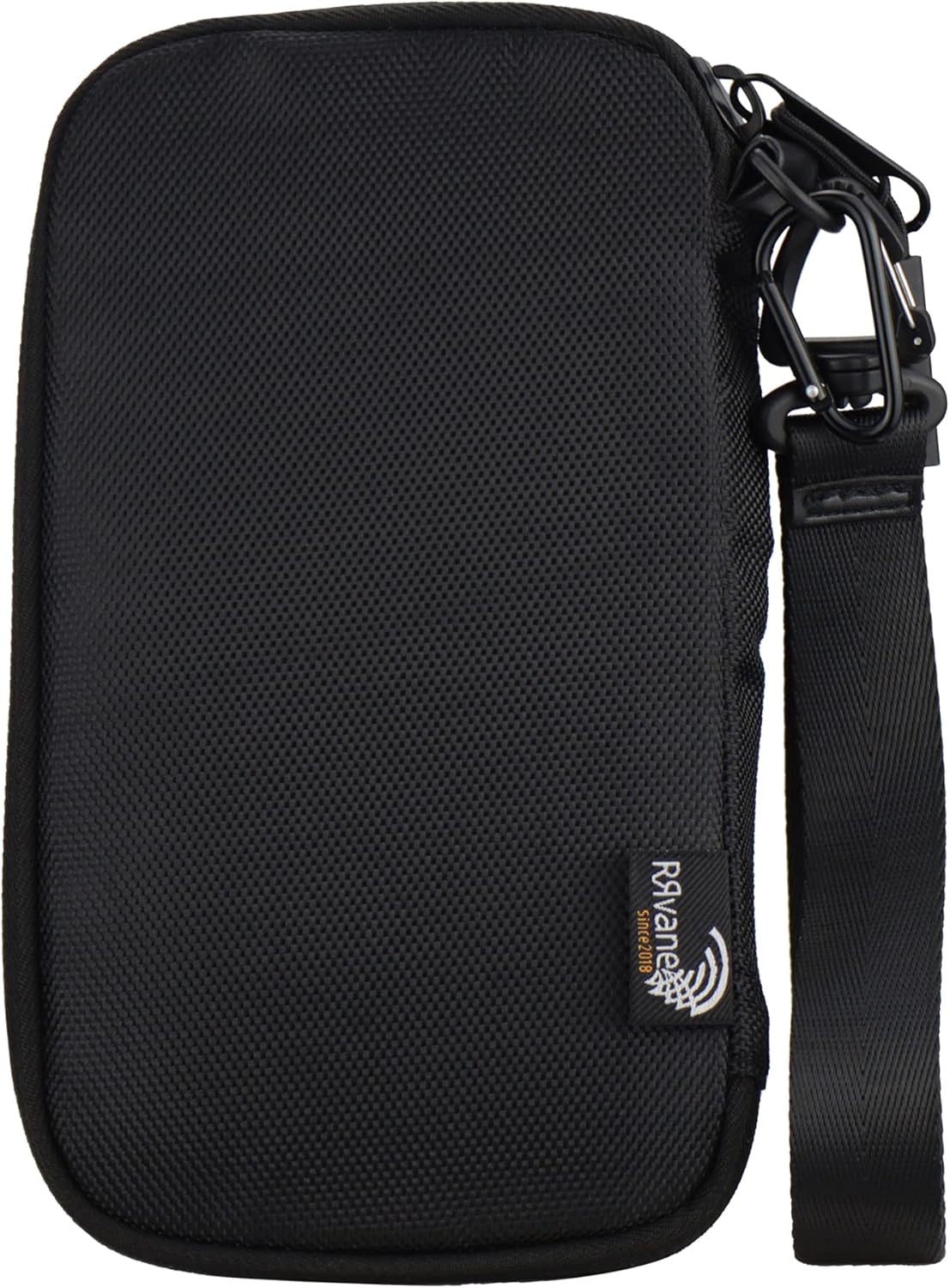 Travel Wallet Lightweight Zipped Document Organizer Bag Family Passport Holder with Detachable Wrist Strap for Women and Men