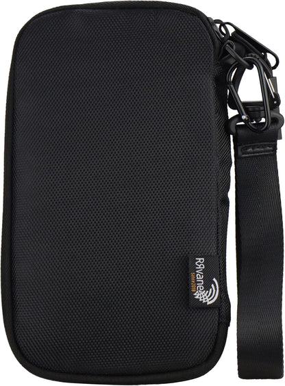 Travel Wallet Lightweight Zipped Document Organizer Bag Family Passport Holder with Detachable Wrist Strap for Women and Men