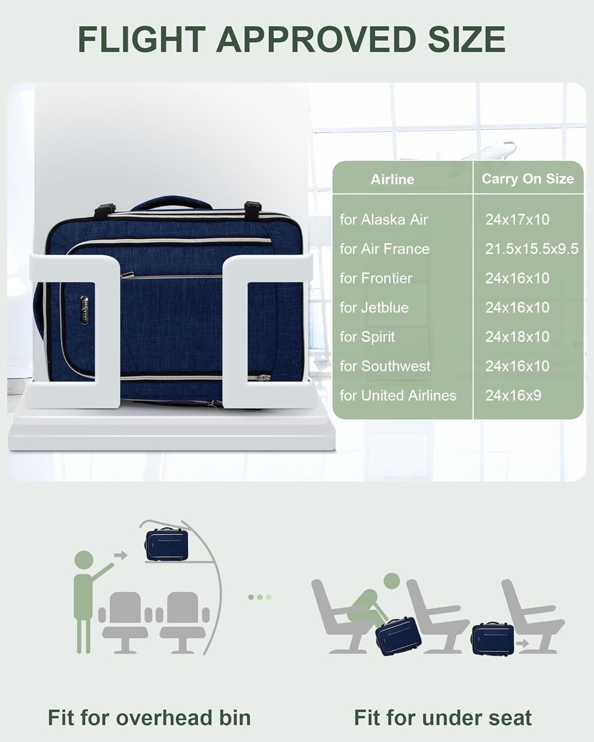 Travel Carry On 17.5" Laptop Expandable Backpack for Men Women, Personal Item Bag Waterproof Airline Approved with USB Charging Hole 3 Packing Cubes, Large Weekender Daypack Business Luggage Suitcase
