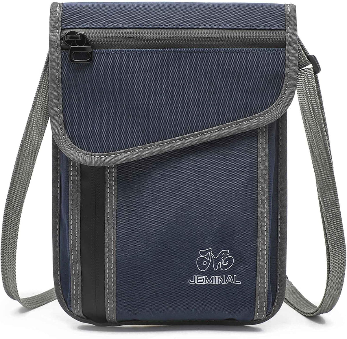 JEMINAL Passport ID Crossbody Phone Bag for Men & Women: Waterproof Small Phone Shoulder Handbag for lighty Camp Jog Travel
