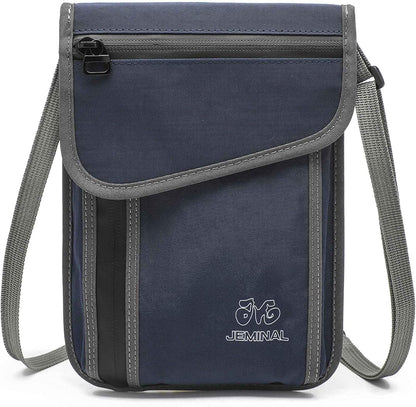JEMINAL Passport ID Crossbody Phone Bag for Men & Women: Waterproof Small Phone Shoulder Handbag for lighty Camp Jog Travel