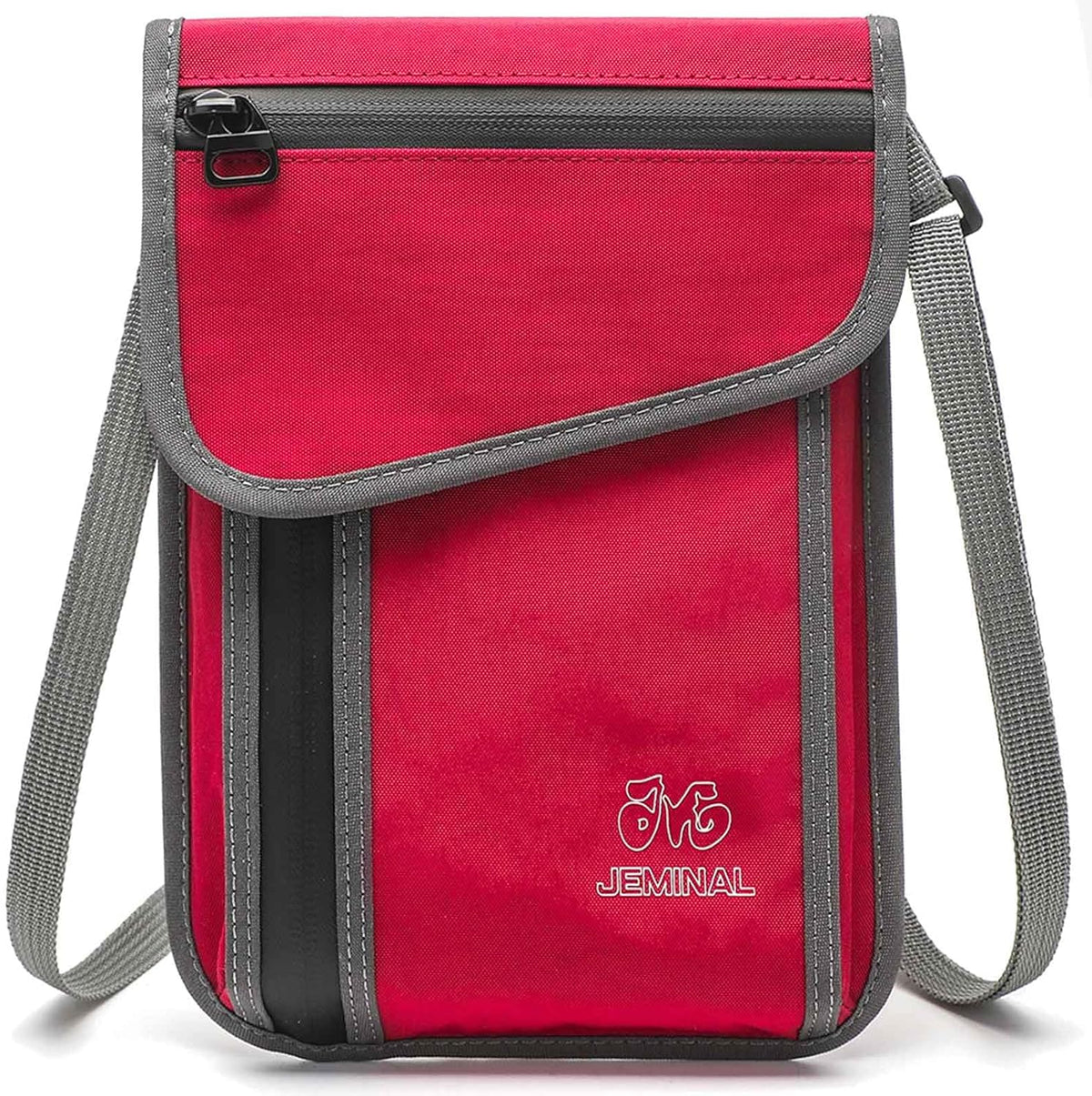 JEMINAL Passport ID Crossbody Phone Bag for Men & Women: Waterproof Small Phone Shoulder Handbag for lighty Camp Jog Travel