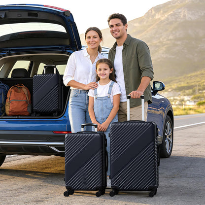 20 Inch Carry On Luggage, ABS Hardside Suitcase with Spinner Wheels, Airline-Approved Cabin Luggage with TSA Security Lock, Expandable Travel Suitcase for Flights, Business Trips & Weekend Vacations