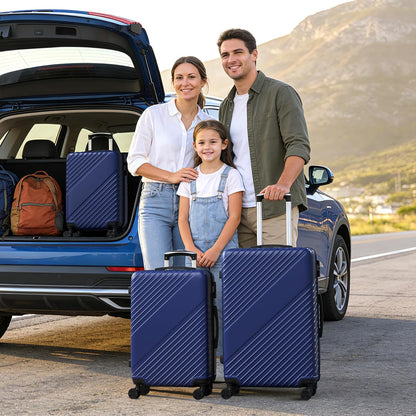 20 Inch Carry On Luggage, ABS Hardside Suitcase with Spinner Wheels, Airline-Approved Cabin Luggage with TSA Security Lock, Expandable Travel Suitcase for Flights, Business Trips & Weekend Vacations