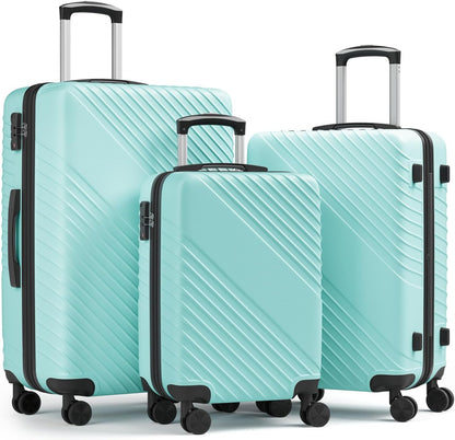 20 Inch Carry On Luggage, ABS Hardside Suitcase with Spinner Wheels, Airline-Approved Cabin Luggage with TSA Security Lock, Expandable Travel Suitcase for Flights, Business Trips & Weekend Vacations