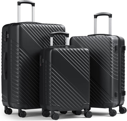 20 Inch Carry On Luggage, ABS Hardside Suitcase with Spinner Wheels, Airline-Approved Cabin Luggage with TSA Security Lock, Expandable Travel Suitcase for Flights, Business Trips & Weekend Vacations