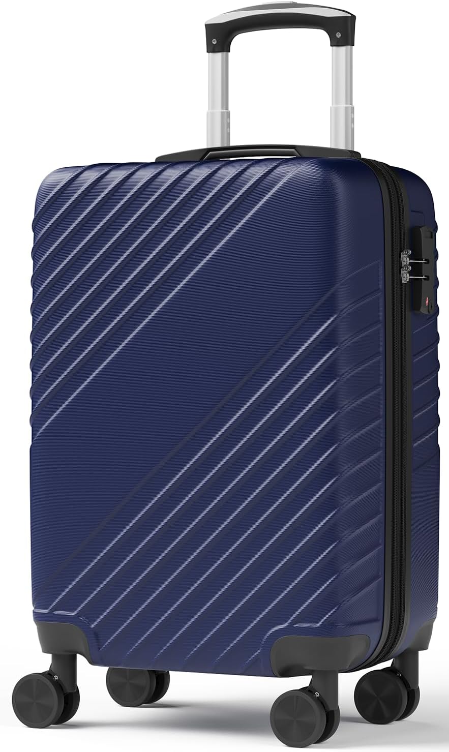 20 Inch Carry On Luggage, ABS Hardside Suitcase with Spinner Wheels, Airline-Approved Cabin Luggage with TSA Security Lock, Expandable Travel Suitcase for Flights, Business Trips & Weekend Vacations