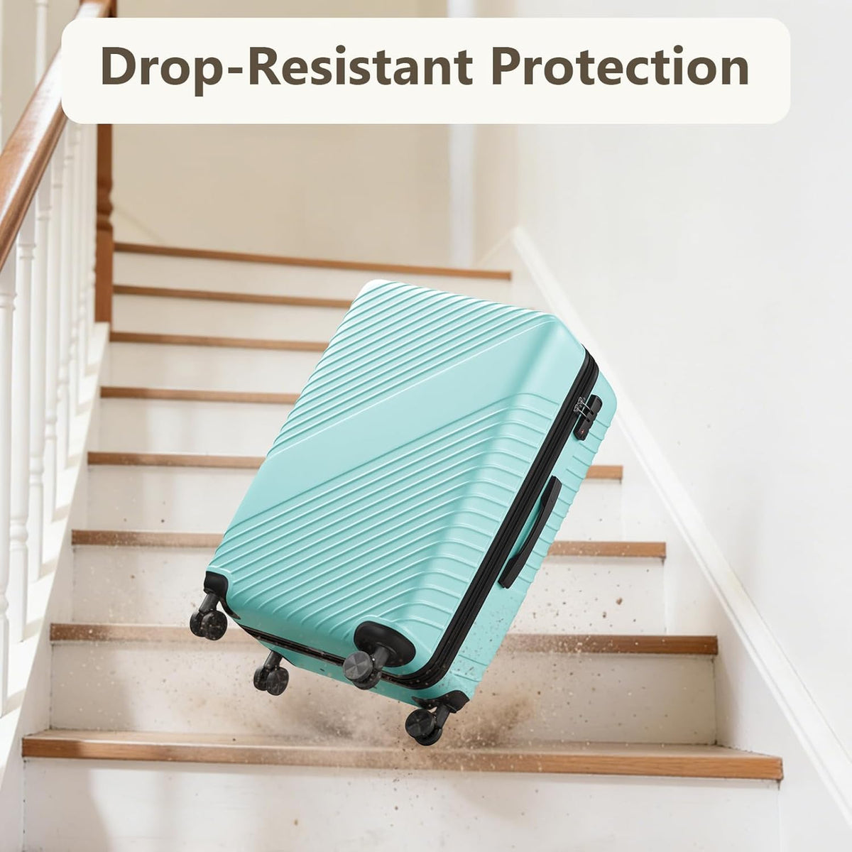 20 Inch Carry On Luggage, ABS Hardside Suitcase with Spinner Wheels, Airline-Approved Cabin Luggage with TSA Security Lock, Expandable Travel Suitcase for Flights, Business Trips & Weekend Vacations