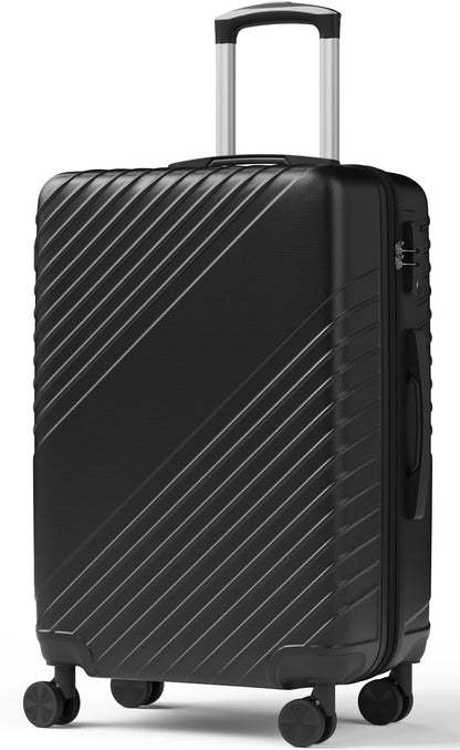 20 Inch Carry On Luggage, ABS Hardside Suitcase with Spinner Wheels, Airline-Approved Cabin Luggage with TSA Security Lock, Expandable Travel Suitcase for Flights, Business Trips & Weekend Vacations