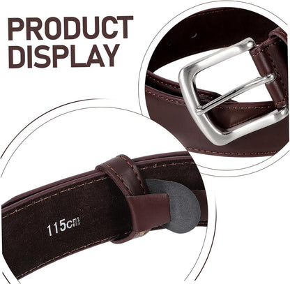 Hidden Money Belt Concealed Pockets for Travel Pu Waist Belt Zippered Storage for Cash and Valuables Brown Long