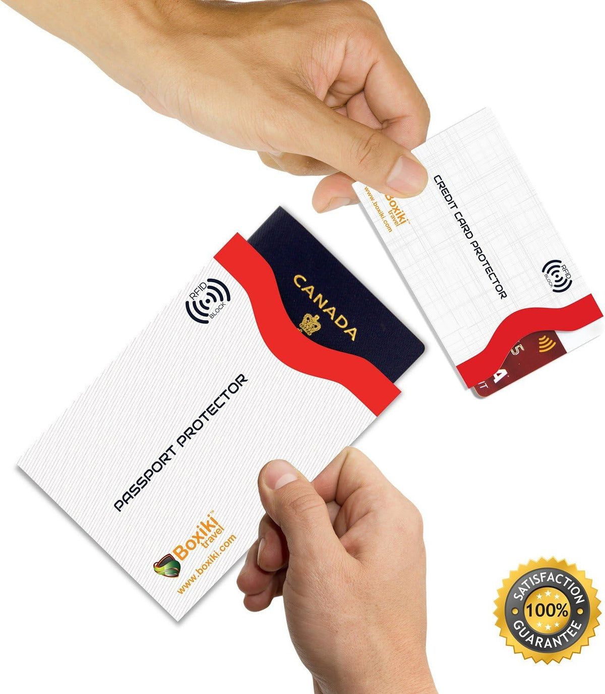 RFID Blocking Sleeves, 20-Pack Set, Color Coding System, Identity Theft Prevention RFID Card Holder And Credit Card Protector (15 Credit Card Sleeves + 5 Passport Holders) (Navy Blue)