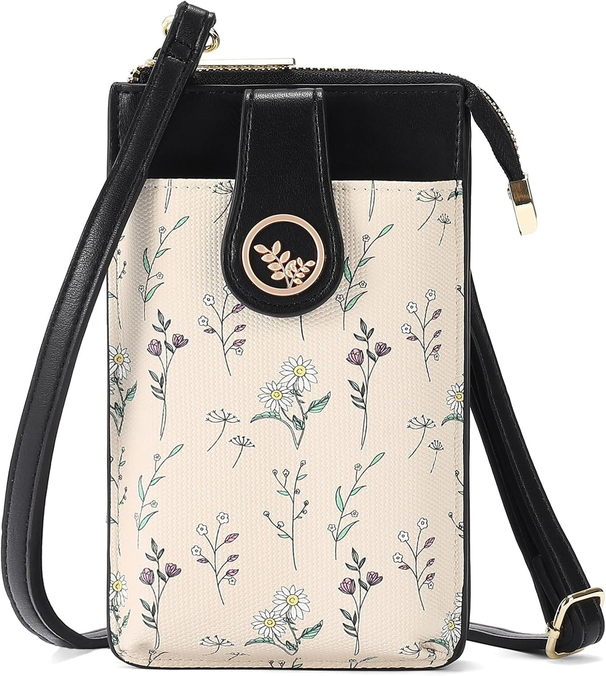 Small Crossbody Bags for Women Leather Cell Phone Purse Bag Wallet with RFID Blocking Credit Card Slots
