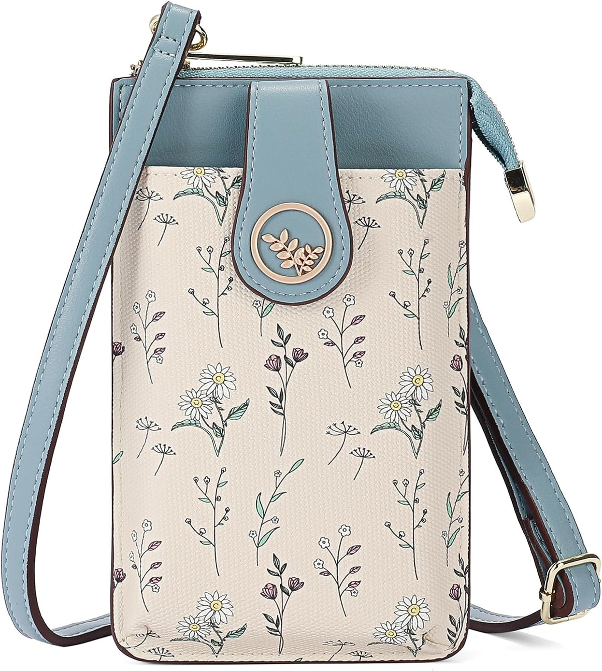 Small Crossbody Bags for Women Leather Cell Phone Purse Bag Wallet with RFID Blocking Credit Card Slots