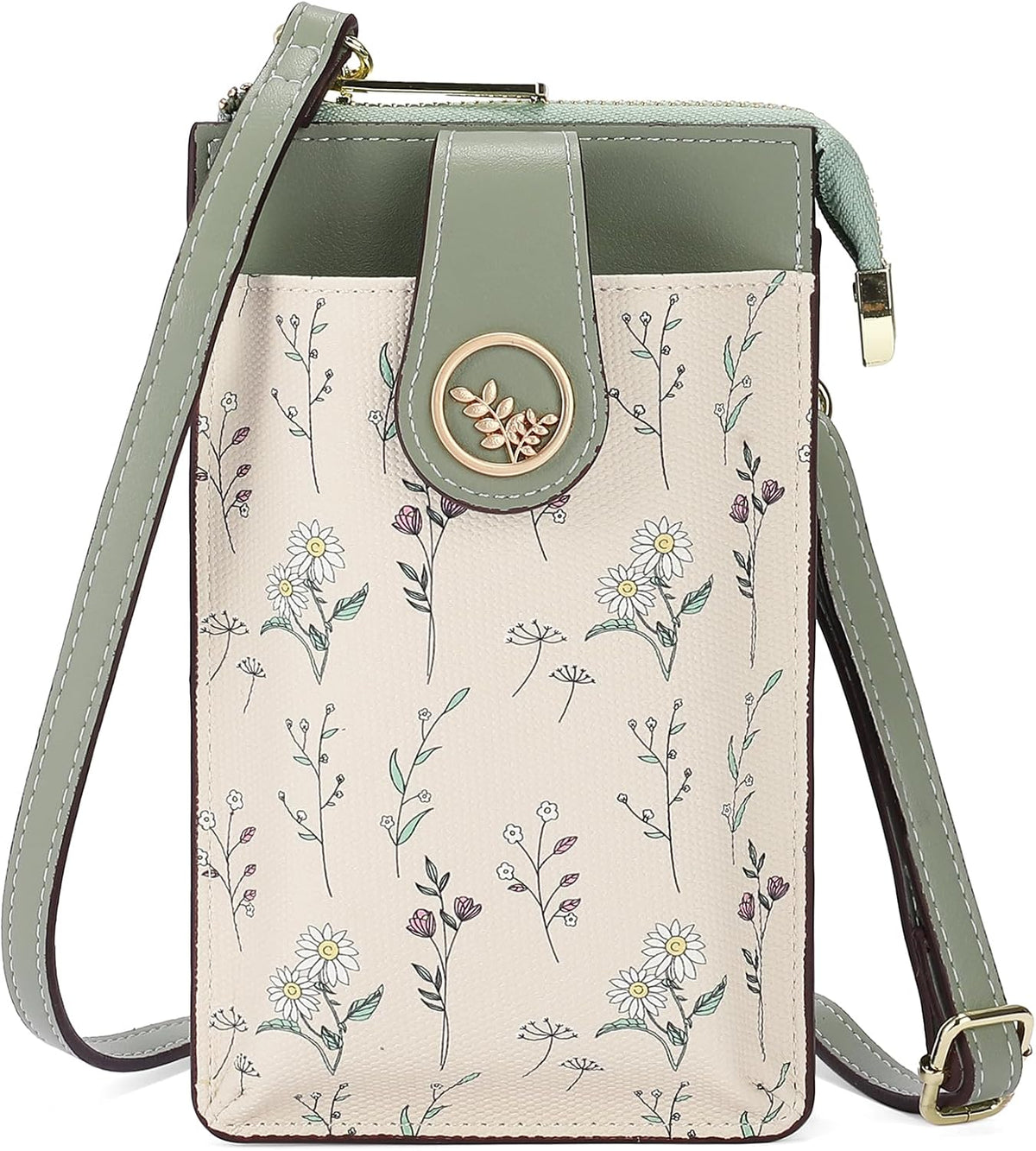 Small Crossbody Bags for Women Leather Cell Phone Purse Bag Wallet with RFID Blocking Credit Card Slots