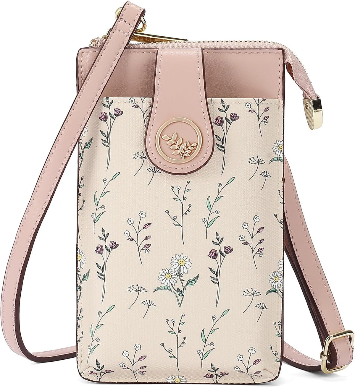 Small Crossbody Bags for Women Leather Cell Phone Purse Bag Wallet with RFID Blocking Credit Card Slots