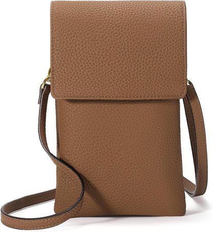 Small Crossbody Bags for Women Leather Cell Phone Purse Bag Wallet with RFID Blocking Credit Card Slots