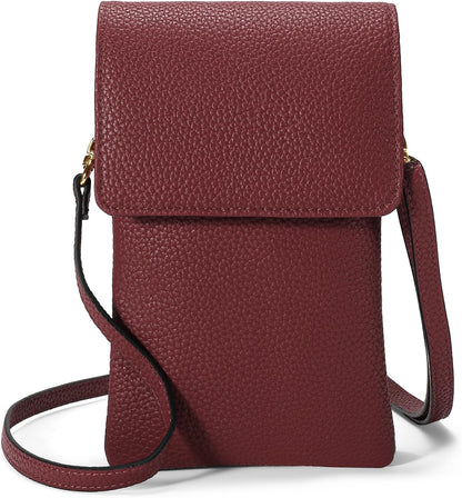 Small Crossbody Bags for Women Leather Cell Phone Purse Bag Wallet with RFID Blocking Credit Card Slots