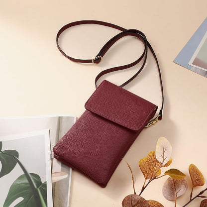 Small Crossbody Bags for Women Leather Cell Phone Purse Bag Wallet with RFID Blocking Credit Card Slots