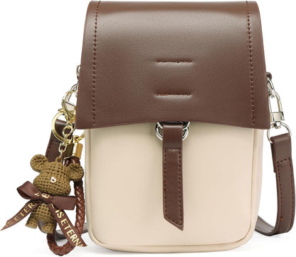 Small Crossbody Bags for Women Leather Cell Phone Purse Bag Wallet with RFID Blocking Credit Card Slots