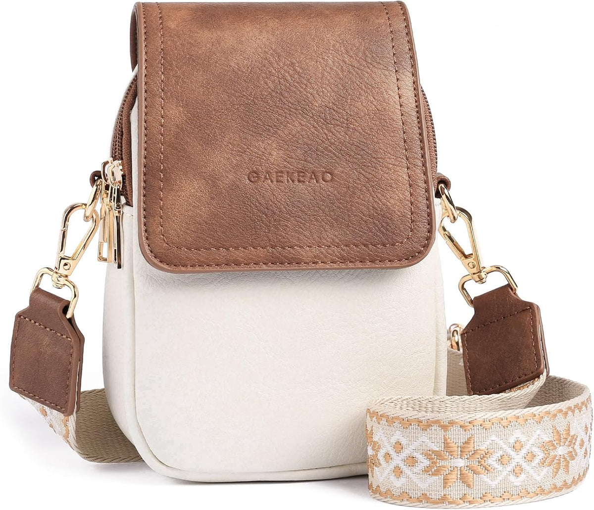 Small Crossbody Bags for Women Leather Cell Phone Purse Bag Wallet with RFID Blocking Credit Card Slots