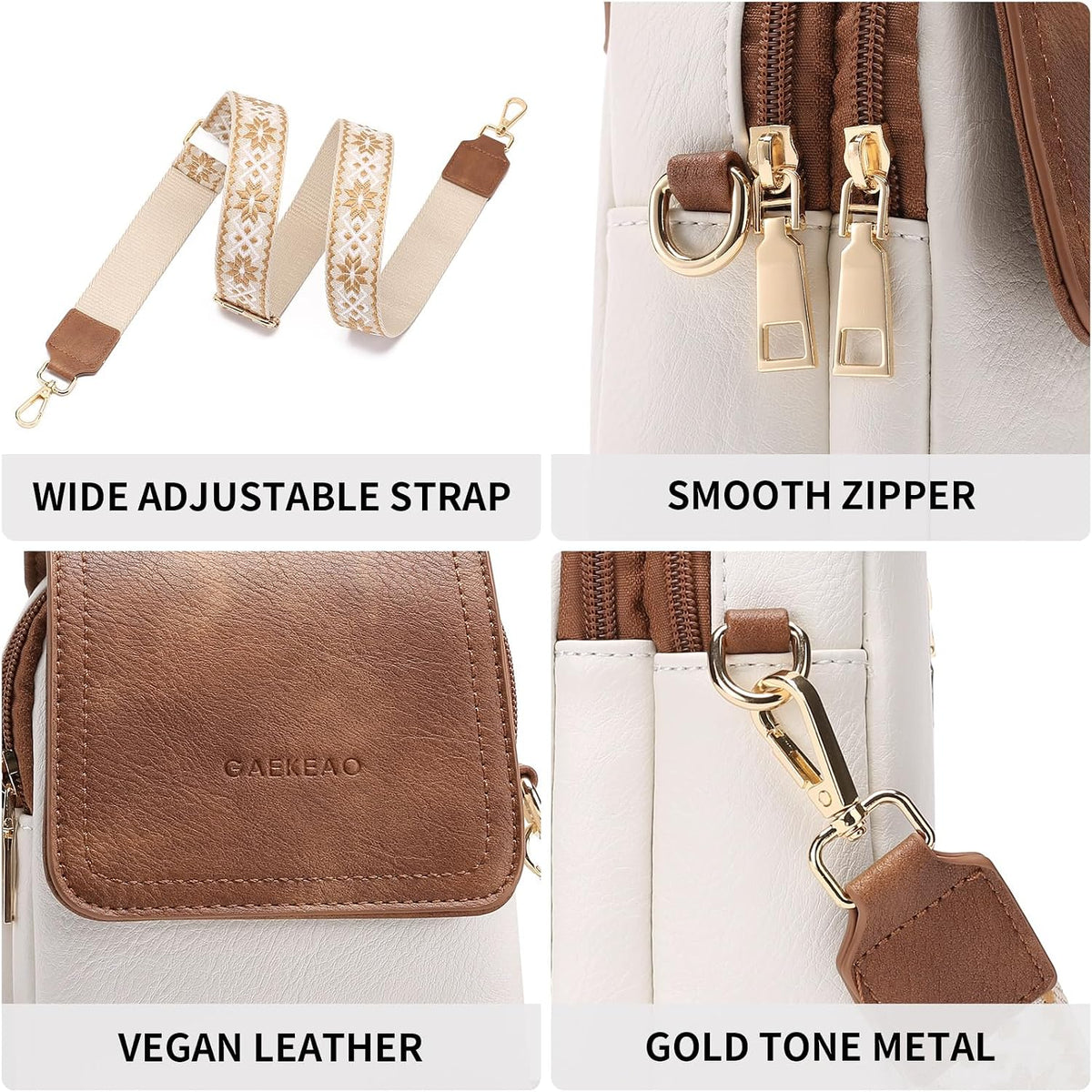 Small Crossbody Bags for Women Leather Cell Phone Purse Bag Wallet with RFID Blocking Credit Card Slots