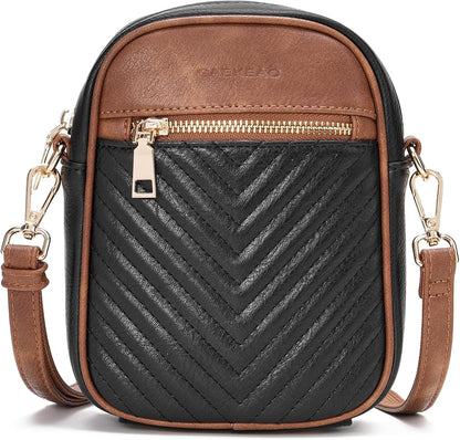 Small Crossbody Bags for Women Leather Cell Phone Purse Bag Wallet with RFID Blocking Credit Card Slots