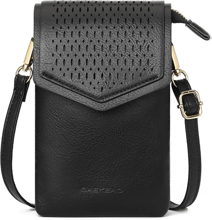 Small Crossbody Bags for Women Leather Cell Phone Purse Bag Wallet with RFID Blocking Credit Card Slots