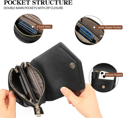 Small Crossbody Bags for Women Leather Cell Phone Purse Bag Wallet with RFID Blocking Credit Card Slots