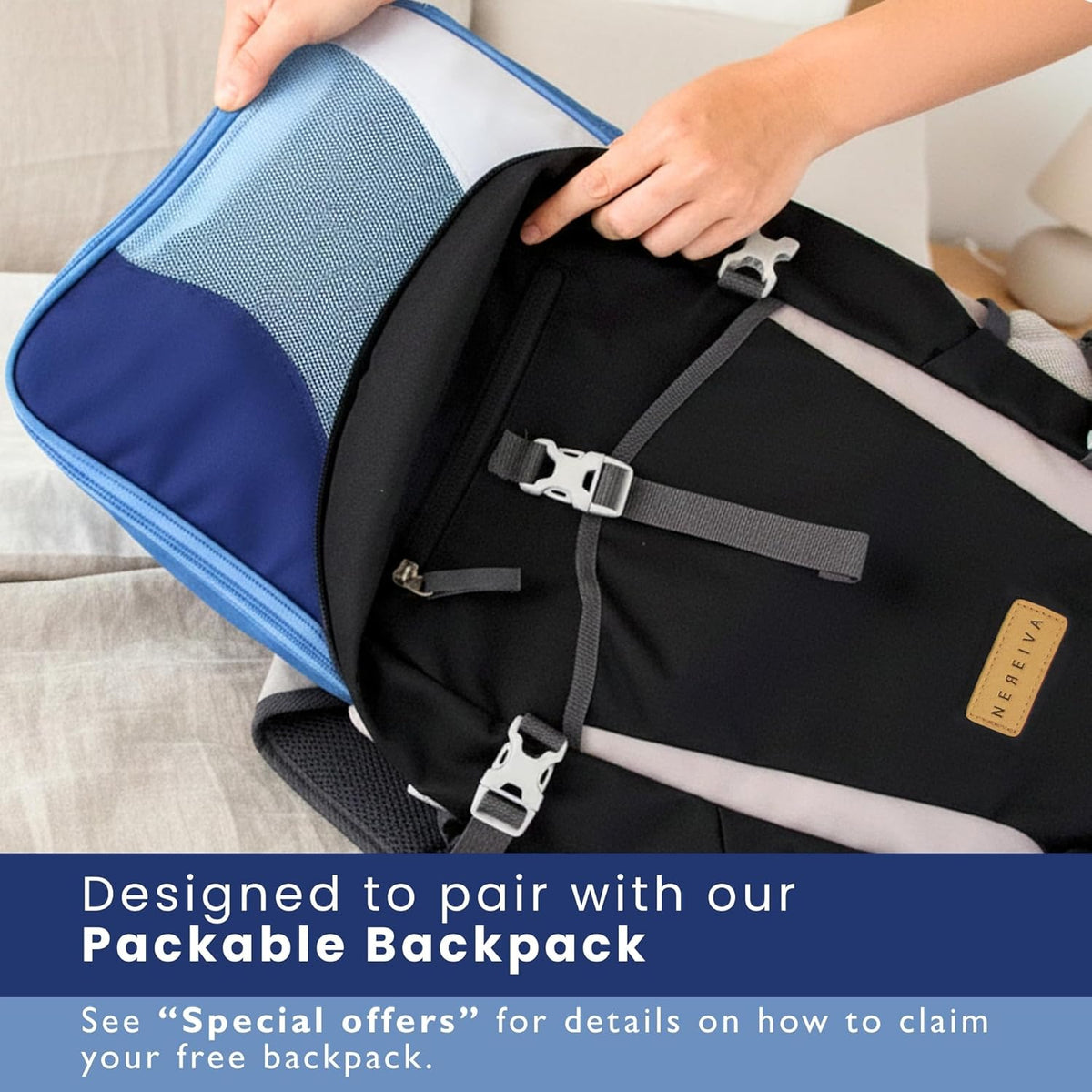 Compression Packing Cubes for Travel, Packing Cubes for Carry on Suitcases, Large Luggage Organizers 4-Pack, Travel Accessories Set for women, Tropical Teal