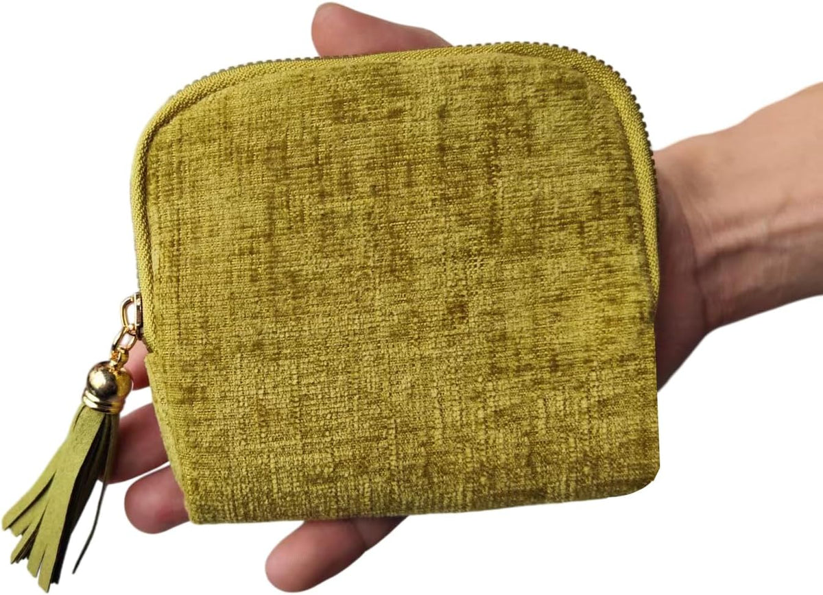 Travel Jewelry Case Soft Velvet Organizer Pouch 6 Layer Zipper Portable Jewelry Bag for Bracelet Rings Earrings Necklace Bangle Tangle-Free Storage Mini Travel Case Women Gifts-Red