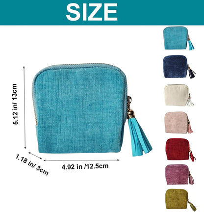 Travel Jewelry Case Soft Velvet Organizer Pouch 6 Layer Zipper Portable Jewelry Bag for Bracelet Rings Earrings Necklace Bangle Tangle-Free Storage Mini Travel Case Women Gifts-Red