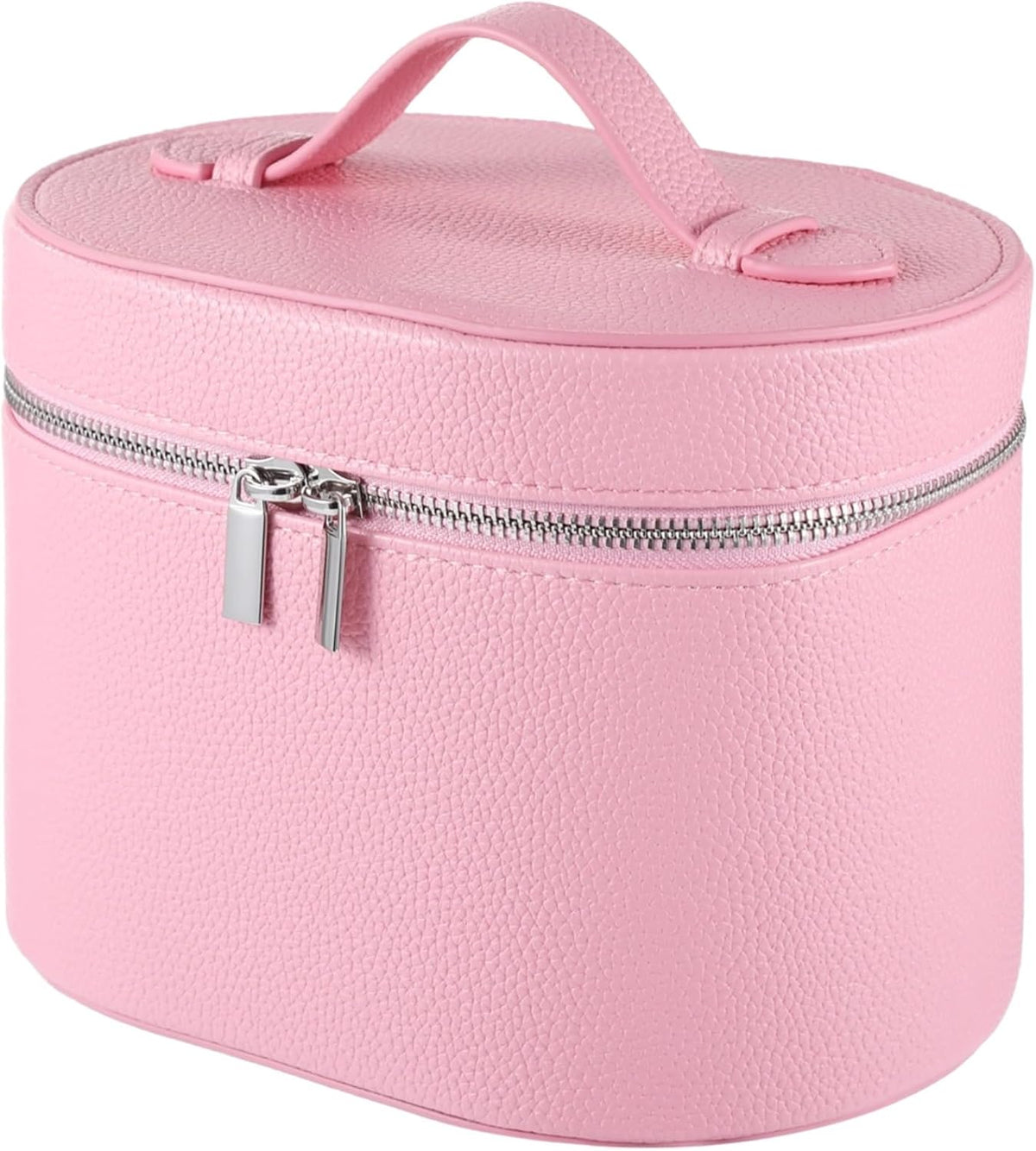 Makeup Vanity Bag for Women - Large Capacity Cosmetic Organizer with Removable Liner, Waterproof PU Leather Skincare Bag, Portable Chic Cosmetic Make Up Case for Skincare, Accessories,StyleB, Brown
