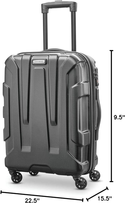 Centric Hardside Expandable Luggage with Spinner Wheels, Blue Slate, Carry-On 20-Inch
